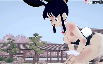 Dragon Ball Zex &vert; Part 3 &vert; Chichi rabbit costume &vert; Full movie on PTRN