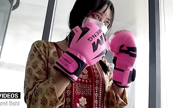 Desi UFC Fighter Girl Punch Likes a Pro