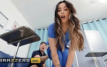 Hot Nurses Aria Lee & Lulu Chu Take Advantage Of The Exam-Room's Privacy To Take A Cum Sample From Lucky Zac - BRAZZERS