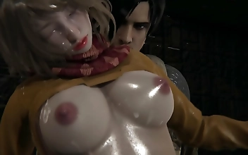 Hentai Resident evil 4 remake Ashley l 3d animation