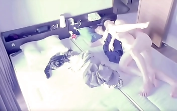 お昼寝中の無防備な彼女にちょっかいを出して夜&bigcirc;い！気づいた頃には挿入されててイキまくりな姿を盗撮　ハメ撮り　巨乳　かわいい　側位　寝バック　昏睡　素人　カップル　投稿　個人撮影　日本人　えむゆみ