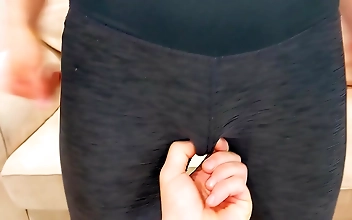 18 Years old Step Sister in YOGA PANTS gets FUCKED by her Step Brother !!
